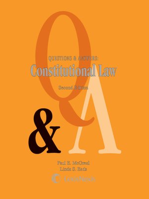 cover image of Questions & Answers: Constitutional Law
